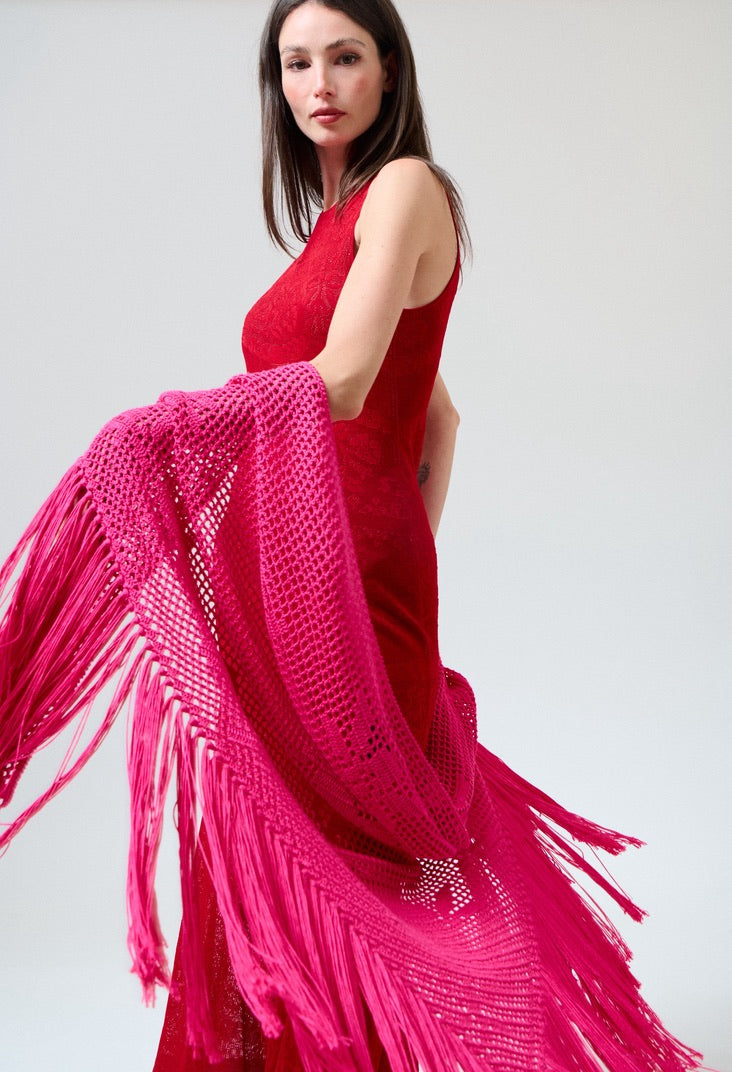 Scialle Rosa