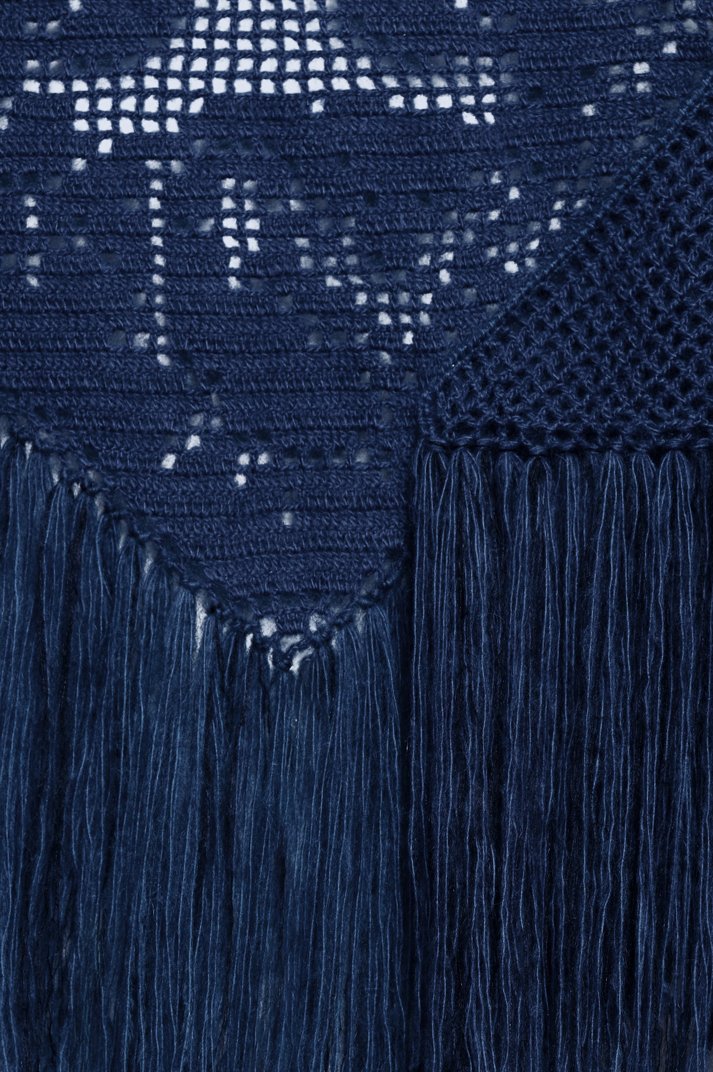 Scialle Coperta in Mohair Silk Blend, Sicilian Sky Blue, Detail