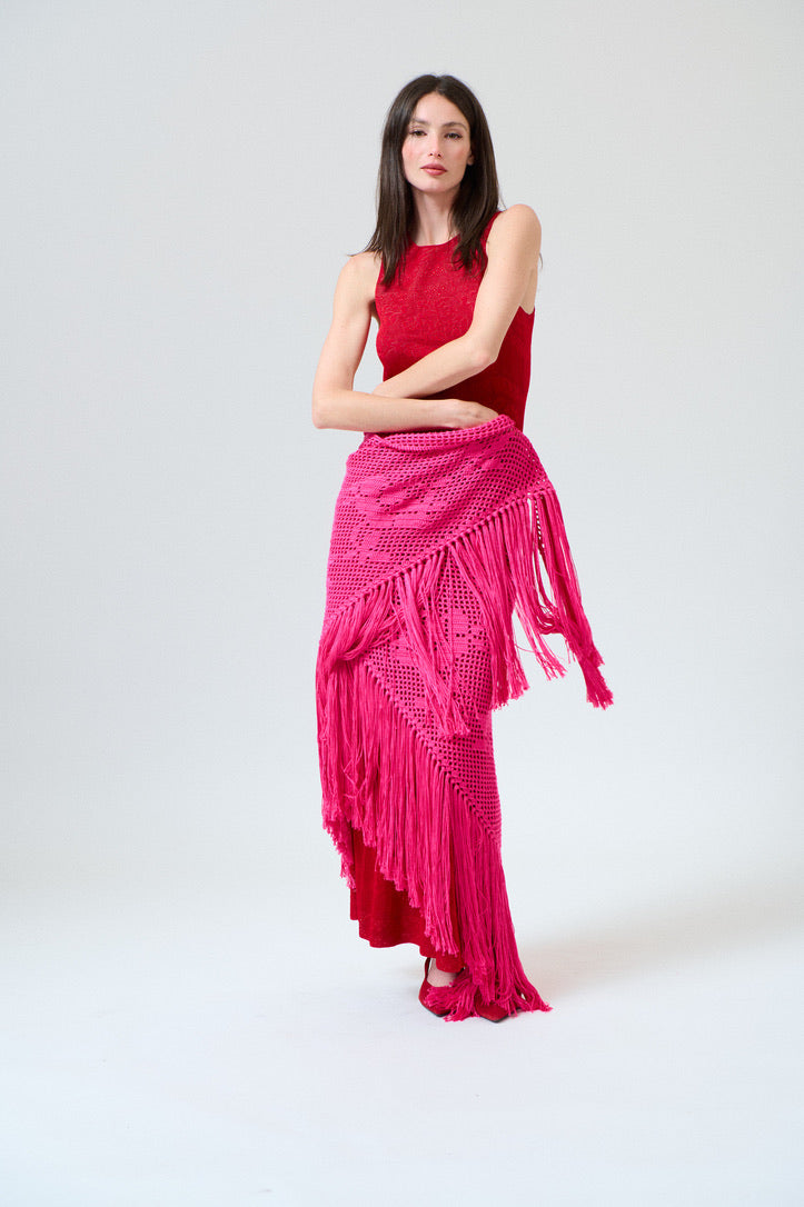 Scialle Rosa