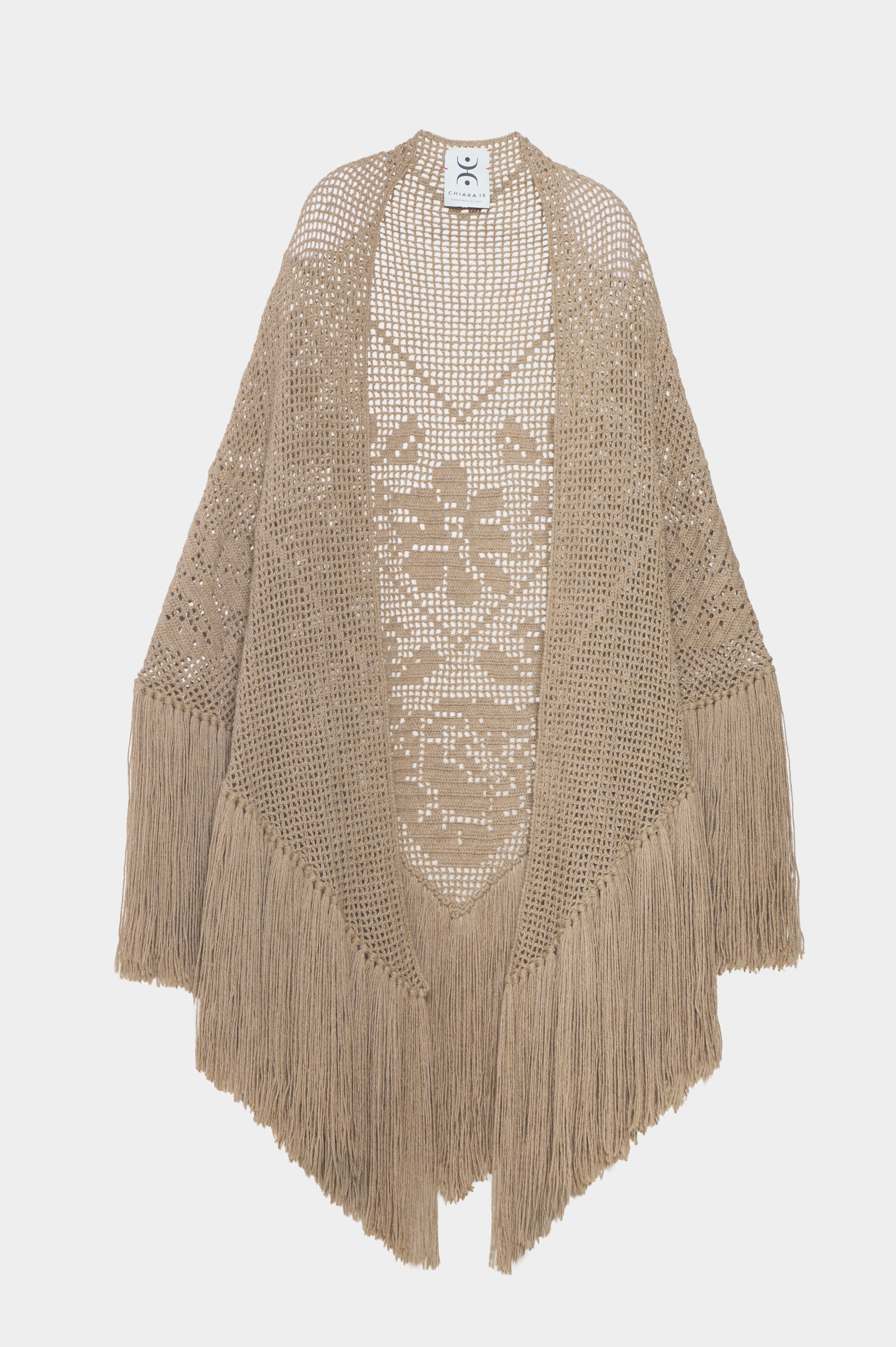 Scialle Peonia in Alpaca, Sampieri Sand