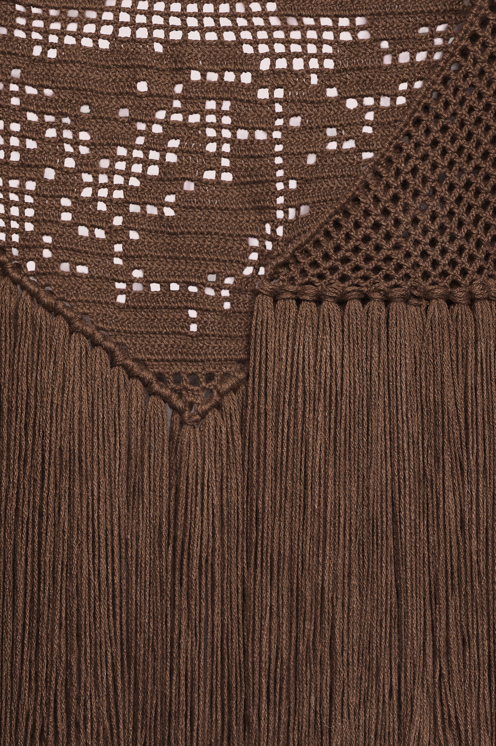 Scialle Peonia in Alpaca, Carob Brown, Detail
